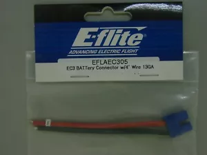 E-FLITE EFLAEC305 BATTERY CONN. W/ 4 INCH 13 GA WIRE - Picture 1 of 2