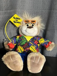 1998 Tyco 13" Bubba On Board Real Talkin' Plush Bear Doll WORKS Hawaiian Shirt - Picture 1 of 4