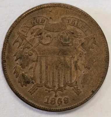 1869 Two Cent Piece- NICE! #661 - Image 1 of 4