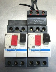 TELEMECANIQUE GV2ME1 4 / 6-10A CIRCUIT BREAKER (pair) Used Cut Out / B19 - Picture 1 of 16