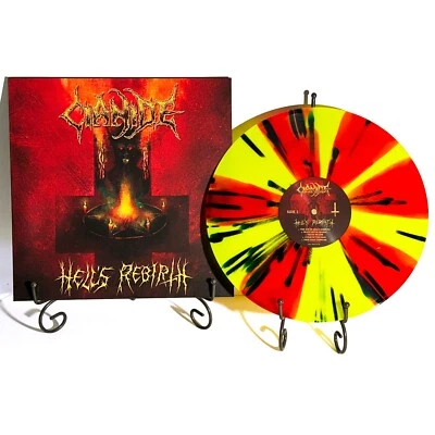 CIANIDE Hell's Rebirth Gatefold LP Splatter Vinyl Incantation Nunslaughter Ruin Foto 1 de 4