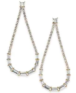 INC Crystal Open Drop Earrings - Picture 1 of 1