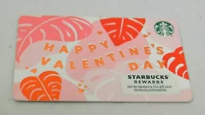 2020 STARBUCKS NEW HAPPY VALENTINES DAY Gift Card Rare - Picture 1 of 1