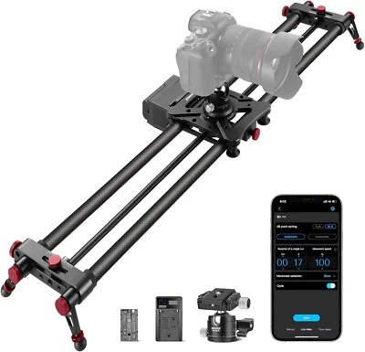 NEEWER ER1-80 80cm App Wireless Control Carbon Fiber Motorized Camera Slider - Image 1 of 4
