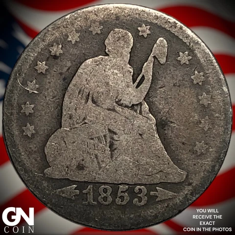 1853 P Seated Liberty Quarter  Q4700 Cover