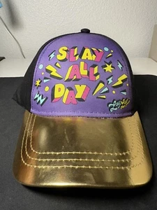 Nickelodeon "Slay All Day" That Girl Lay Lay Girls Baseball Style Gold Hat Skate - Picture 1 of 9