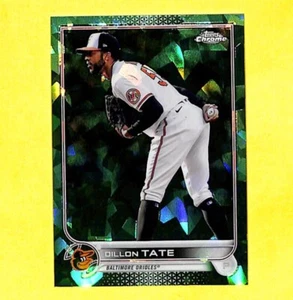 2022 Topps Update Chrome Sapphire US25 Dillon Tate 16/75 Green Refractor Card - Picture 1 of 1