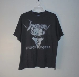 Vintage Original 1996 Venom Black Metal 2 Sided Single Stitch Shirt XL 1990s 90s - Picture 1 of 8