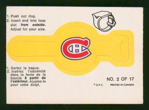 MONTREAL CANADIENS 1973-74 O-PEE-CHEE RINGE 73-74 #2 NEUWERTIG + 97242 - Bild 1 von 2