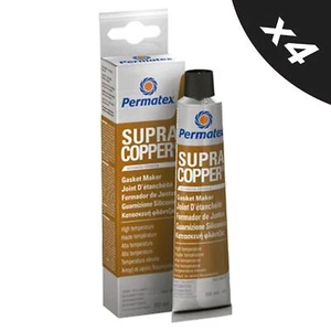 4x RTV Silicone Instant Gasket Maker Copper High Temperature Sealant 80ml OEM - Picture 1 of 7