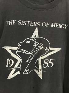 Vintage 1985 The Sisters of Mercy Black Unisex Cotton T-Shirt S-234XL AA925 - Imagen 1 de 5