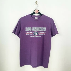 Delta Pro Weight T-Shirt Los Angeles LA California In Lila M Kurzarm - Bild 1 von 4