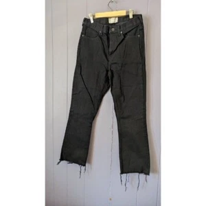 Everlane Black Wide Jeans raw edge hem size 28 - Picture 1 of 3