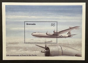 GRENADA END OF WORLD WAR II 50TH ANNIVERSARY STAMPS '95 MNH b-29 BOMBER AIRPLANE - Picture 1 of 1