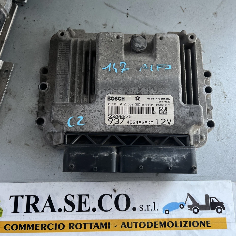 Centralina BOSCH 0281012882 ALFA ROMEO 147 W8 1.9 JTD 88kw 55206270 Diesel - Immagine 1 di 4