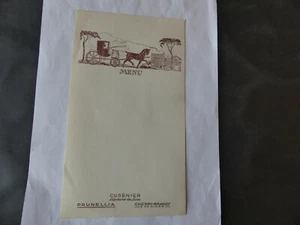 MENU CUSENIER LIQUEUR DE LUXE ILLUSTRE PAR JEAN A. MERCIER - Imagen 1 de 1