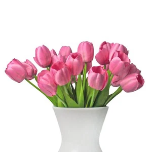 Realistic Tulips Artificial Flowers Real Touch Faux Flower Fresh Bouquet Home... - Picture 1 of 7