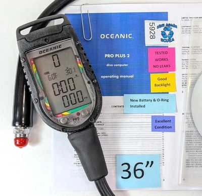 Computadora integrada Oceanic Pro Plus 2 SCUBA Dive Air Air Air y Nitrox ¡¡BONITA!!  #5928 Foto 1 de 4