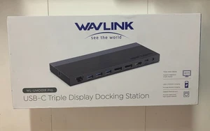Wavlink 13-in-1 USBC Docking Station 100W PD Triple Display Monitor WlUMD01R pro - Picture 1 of 6