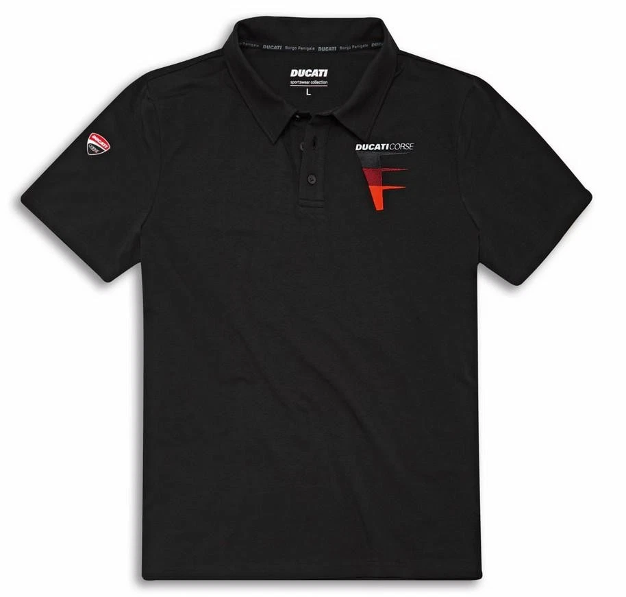 DUCATI CORSE SPEED BLACK POLO SHIRT