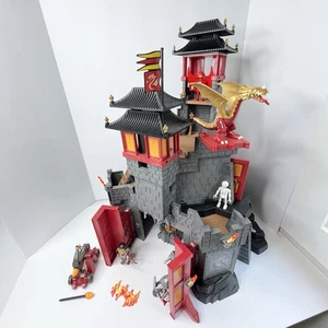 Playmobil 5479 Große Asiatische Burg Glühender Feuerdrache funktionstüchtig Kanone Extras - Bild 1 von 23