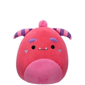 Squishmallows 14 Zoll Mont das rosa Monster mit gestreiften Hörnern Plüsch KellyToy NEU  - Bild 1 von 5