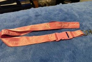 N.Y Yankees. New York Yankees Pink Lanyard 24” W/Detaxh Keystrap MLB LICENSED - Picture 1 of 1