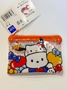 Sanrio Flat Pouch Zipper Bag Hello Kitty 50th Anniversary POCHACCO - Picture 1 of 2