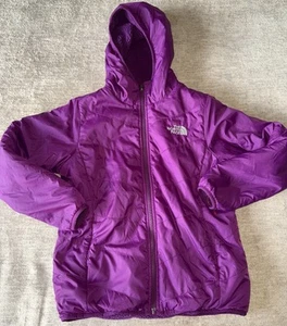 Girls The North Face Reversible Purple Jacket Size L (14/16) - Picture 1 of 7