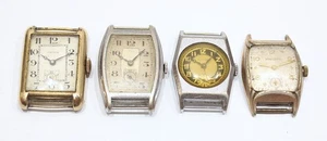 Lot mit 4 Vintage Uhren für Ersatzteile oder Reparatur Junghans Bulova Victor Juvenia - Bild 1 von 13