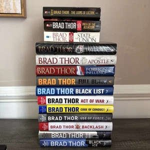 Brad Thor Scot Harvath Book Series Lot of 14 11 Hardcover 3 Paperback - Picture 1 of 16