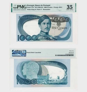 Portugal - 1968-1982 - 1000 Escudos - Ch.11 - RARO - RESTO - PMG 35 #ED5442 - Imagen 1 de 5