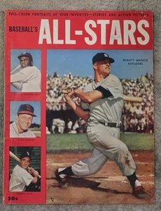 1953 Baseball All Stars Color Photos M Mantle Jackie Robinson Yogi Feller Snider - Picture 1 of 2