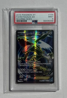 Pokemon Rayquaza EX XY Roaring Skies Full Art #104 PSA 9 Mint Low Pop - Image 1 of 2