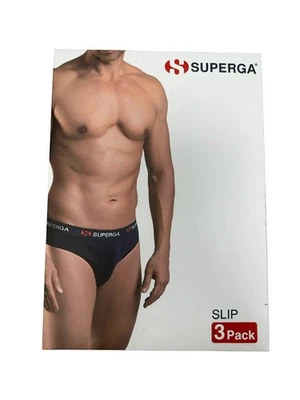 TRI-PACK 3 PEZZI SLIP UOMO COTONE CON ELASTICO ESTERNO SUPERGA 326 - Immagine 1 di 3