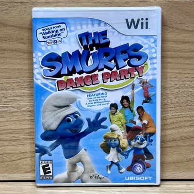 The Smurfs Dance Party Wii Game w/ Bonus Song Walking on Sunshine NEW Kids Dance - Image 1 of 2