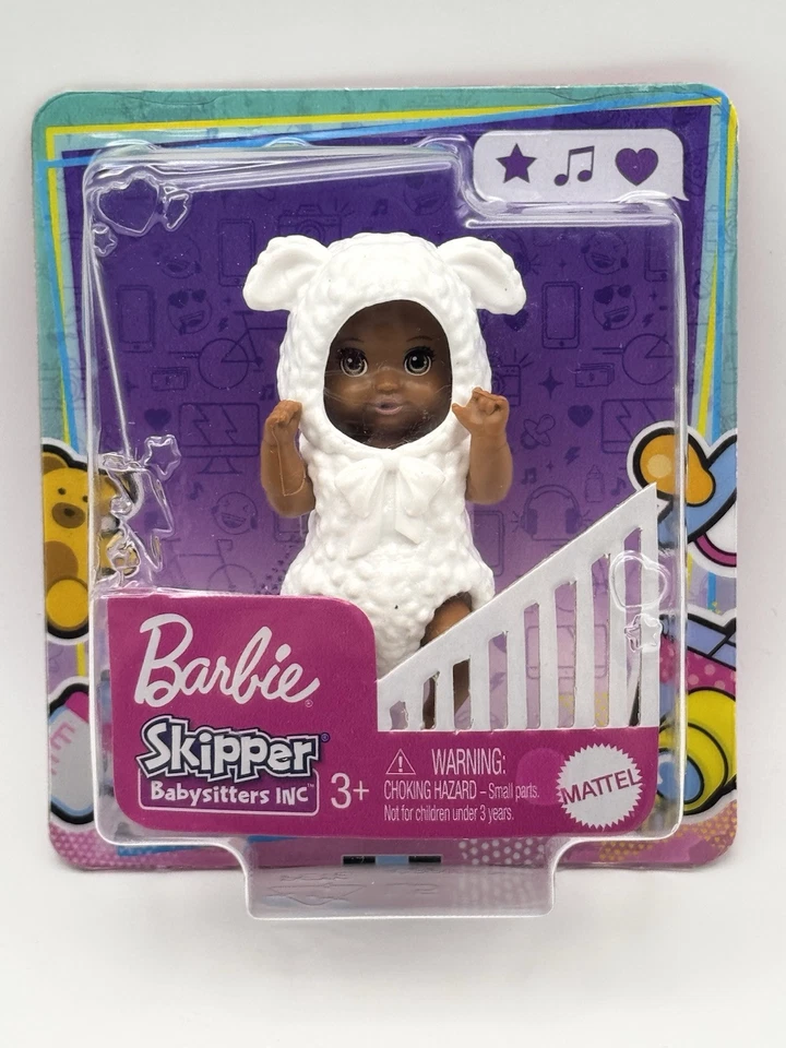 Barbie Skipper Babysitters Inc Baby Purple Lamb Costume Grp04