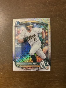 2025 Bowman Chrome "Mega Box Mojo Refractor" Nick Kurtz Rookie Card #BCP-114 - Bild 1 von 4