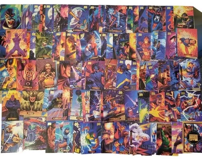 Juego base de 139 cartas Wolverine Venom Dr. Doom War Machine 1994 obras maestras de Marvel Foto 1 de 4