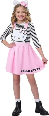 Hello Kitty Pink Overall Dress Sanrio Child Girls Costume - Image 1 of 4