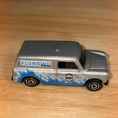 MBX Silvertone, Blue “plumbing Service”,Mattel,Austin Mini Van 65’, Year 2006,3” - Image 1 of 4