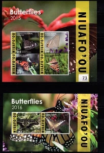 + NIUAFO`OU - MNH - NATURE - BUTTERFLIES - FLORA - FLOWERS - Picture 1 of 1