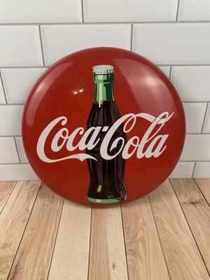 Vintage Coca-Cola 12" Round Metal Tacker Type Sign "The Good Old Days" 1990 - Image 1 of 4