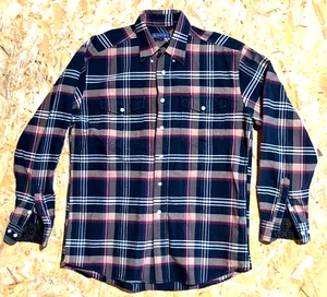 Roper Shirt Mens M Medium Cotton Plaid Button Down Long Sleeve Flannel Western - Picture 1 of 6