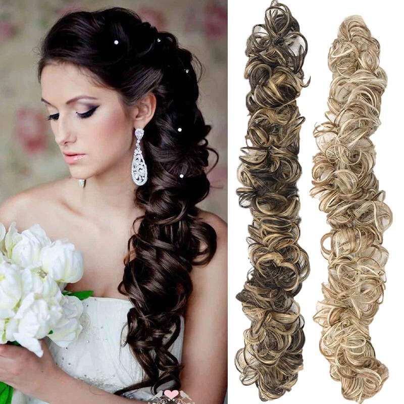 Messy Bun Synthetic Hair Piece DIY Chignon Hairpiece Bendable Ponytails - Image 1 of 4