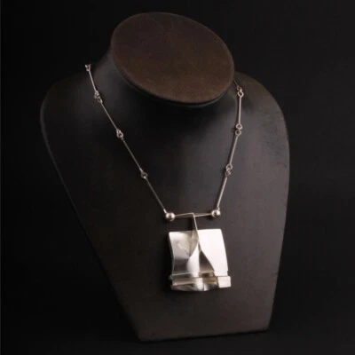 Collar LAPPONIA de ley. Plata. 925S. O2X. Bjørn Weckström. U7. 1973 Foto 1 de 4