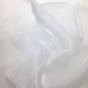 Crystal Organza Fabric 60" High Quality White Sheer Draping Craft Party Wedding - Picture 1 of 1