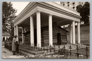Postcard Salt Lake City Oldest House in Utah Unposted RPPC - Picture 1 of 2