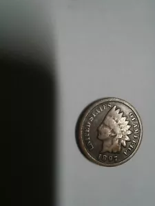 1897 indian head cent penny - Picture 1 of 5