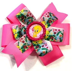 Beautiful Tweety Bird Inspired hair bow for girls. - Picture 1 of 3